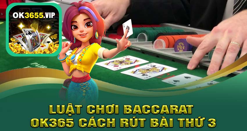 Luật Chơi Baccarat OK365 cách rút bài thứ 3